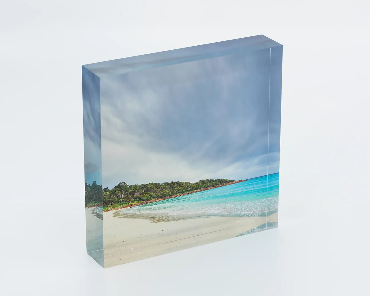 Geographe Calm acrylic block - Meelup Beach artwork. 