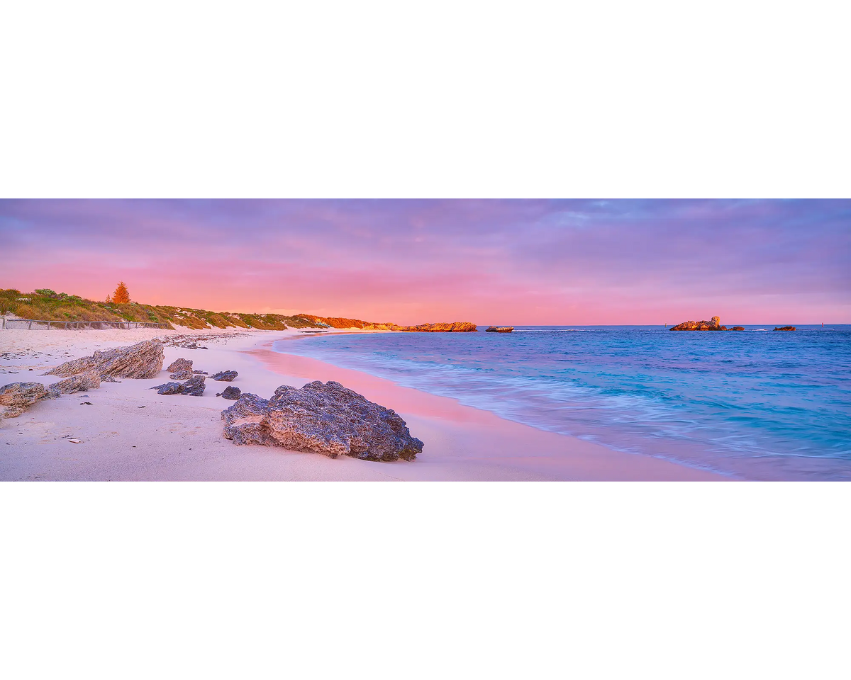 Island Getaway - Pinky Beach at sunrise, Rottnest Island, Western Australia.