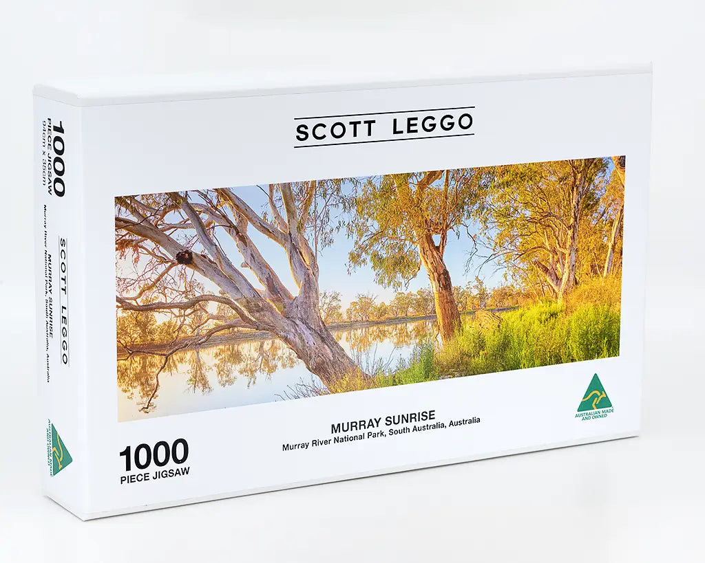 jigsaw puzzle box of nature photograph of murray river