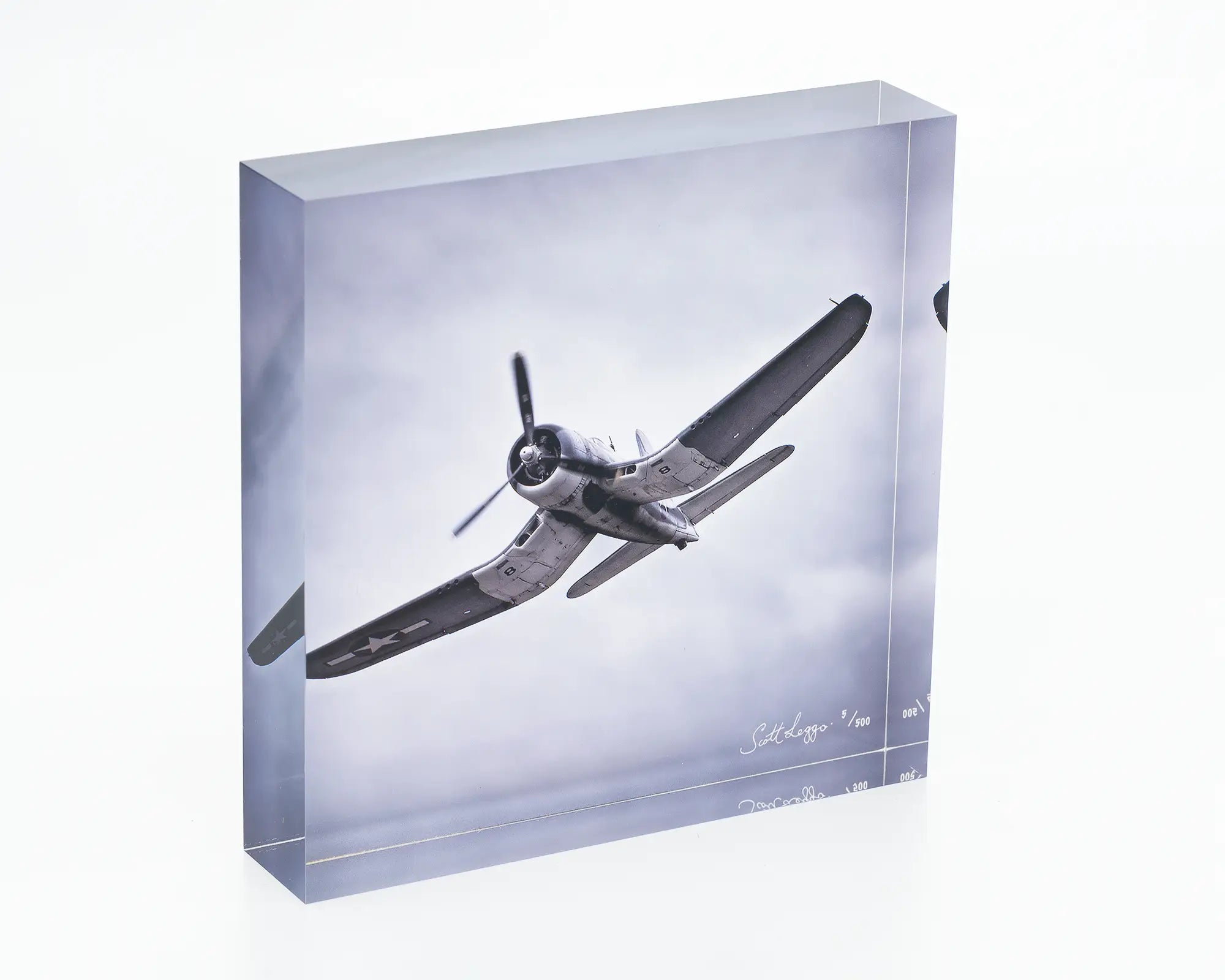 Like a Bird acrylic block - Goodyear FG-1D Corsair artwork. 