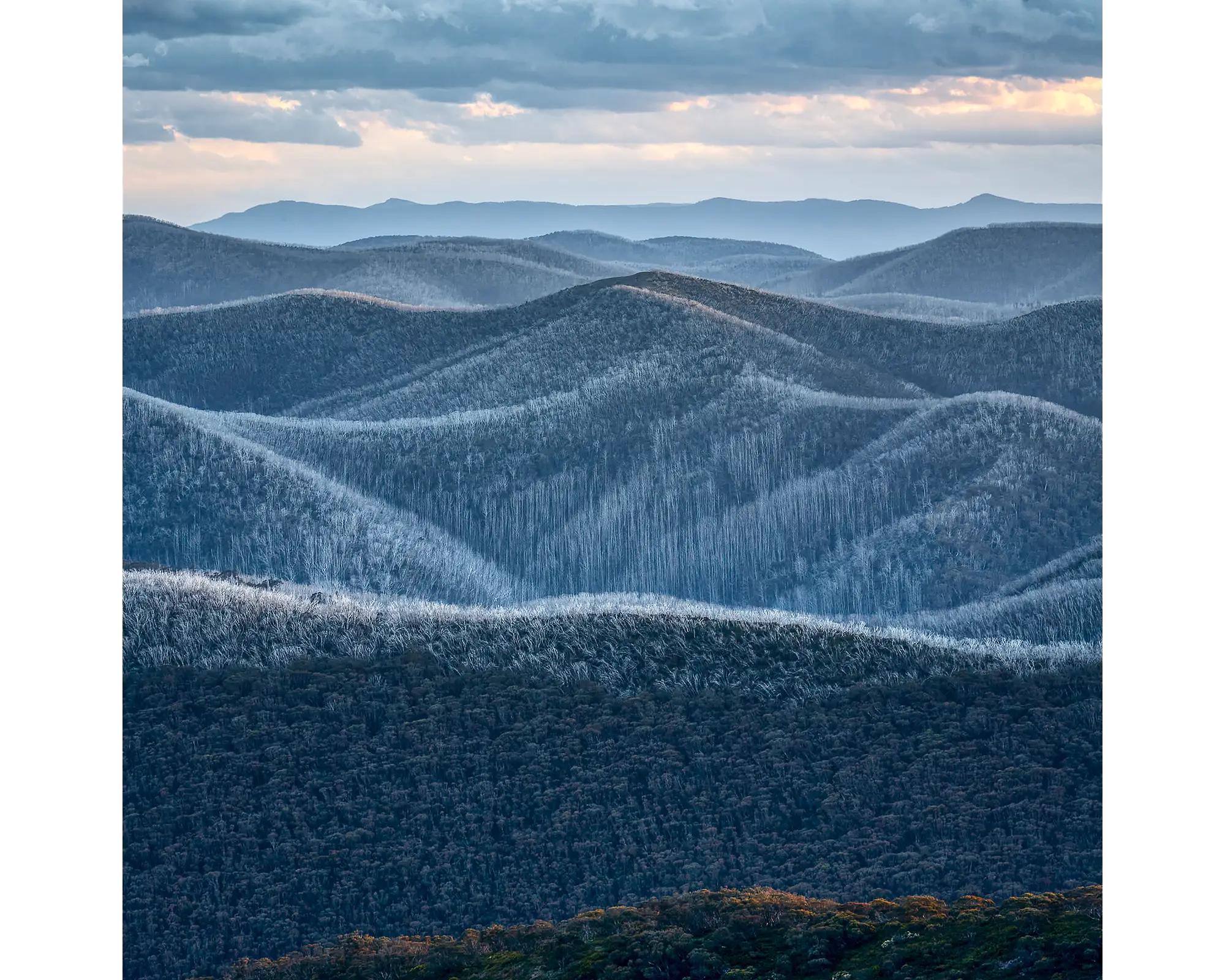 Rise and Fall. Ranges across Victorian High Country.