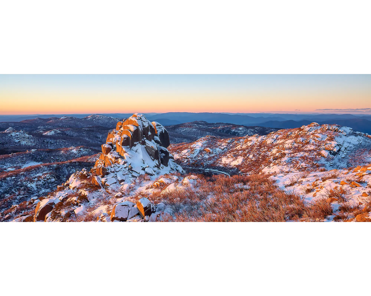 Snow on the Cathedral, Mount Buffalo National Park.