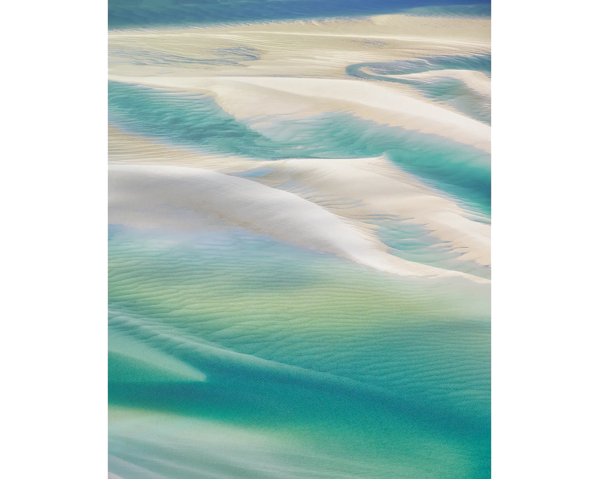 Whitsunday Colours - Tidal sands from above Whitsunday Island, Queensland, Australia.