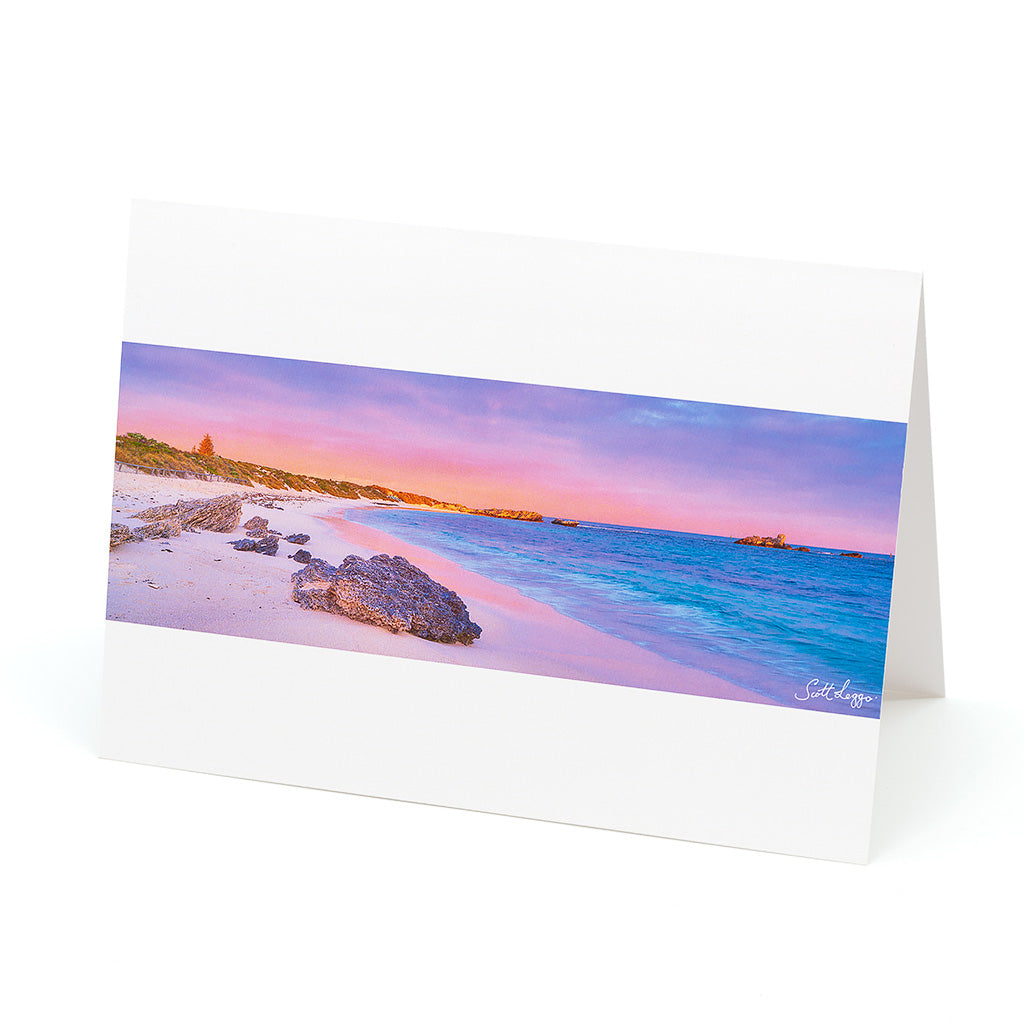 Australian Made greeting card pack - Pinky Beach, Rottnest Island, Western Australia