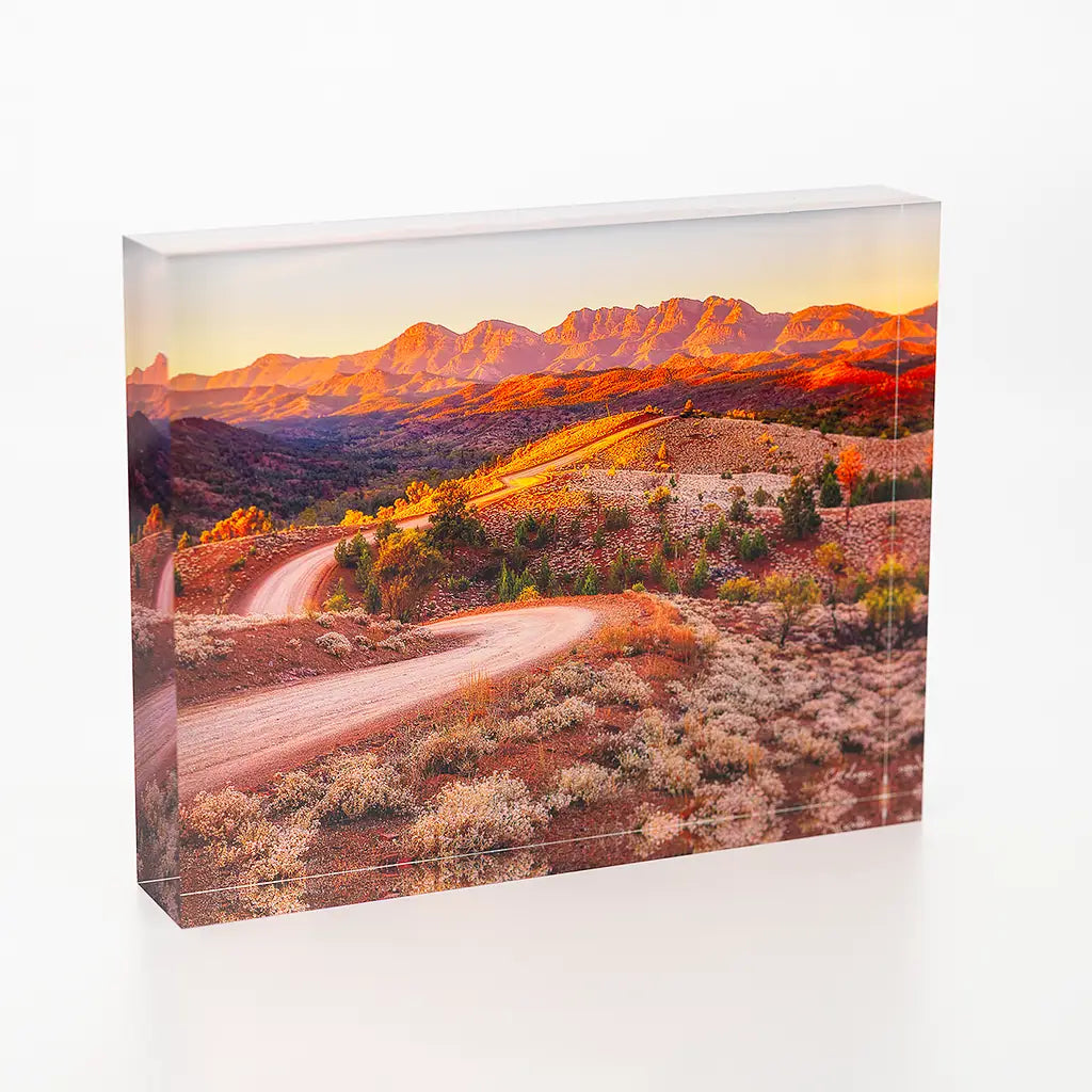 RAZORBACK RIDGE. Acrylic Block