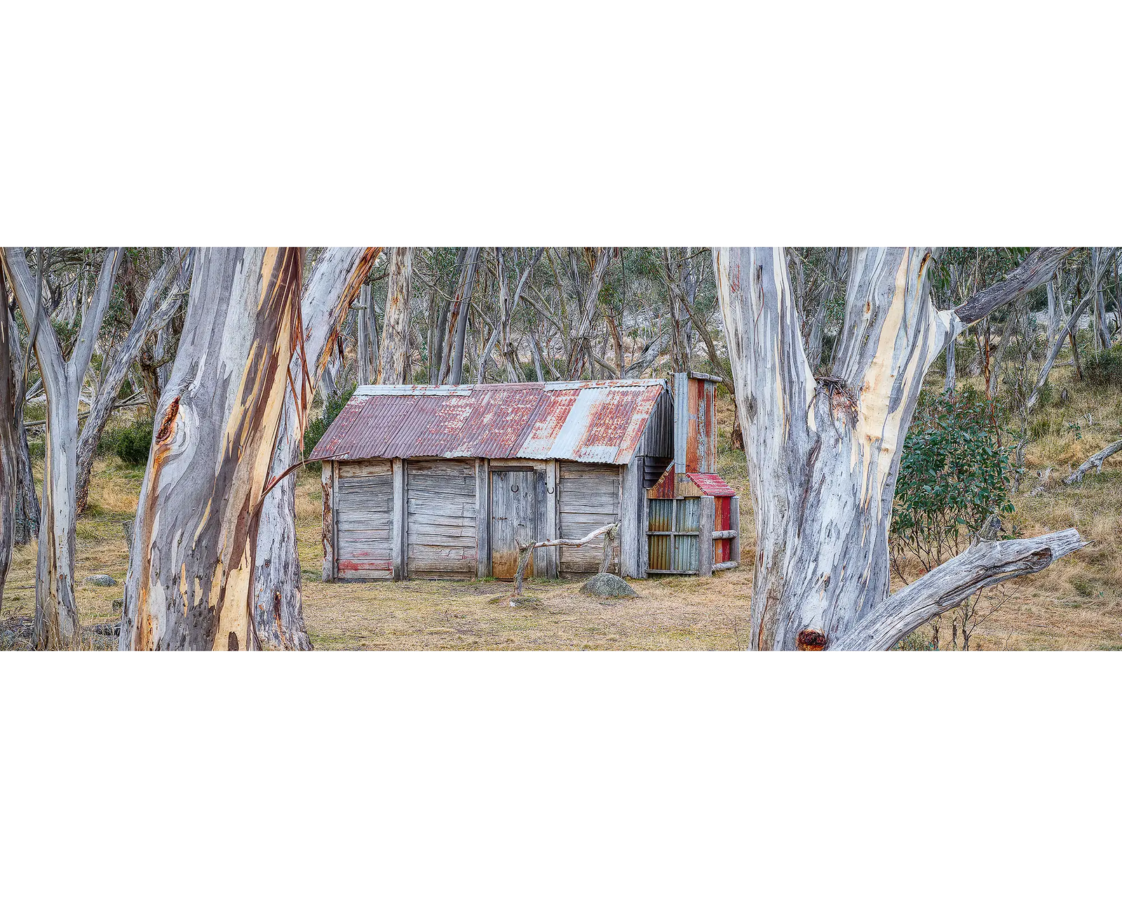 Abode Among The Gum Trees. Cascade Hut in Kosciuszko National Park.
