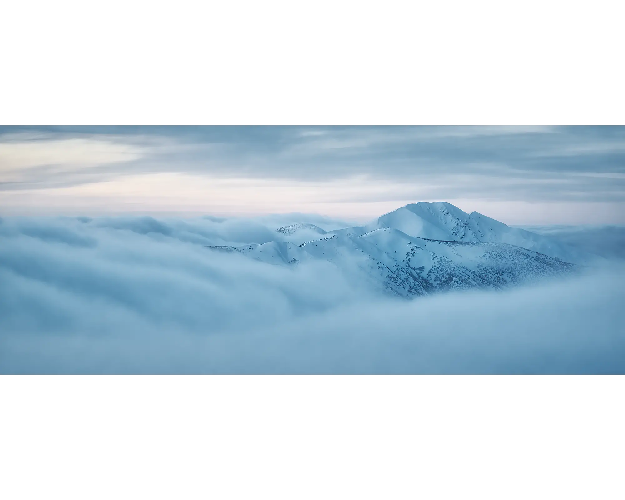 ABOVE IT ALL - Mount Feathertop surrounded by cloud, Alpine National Park, Victoria, Australia.