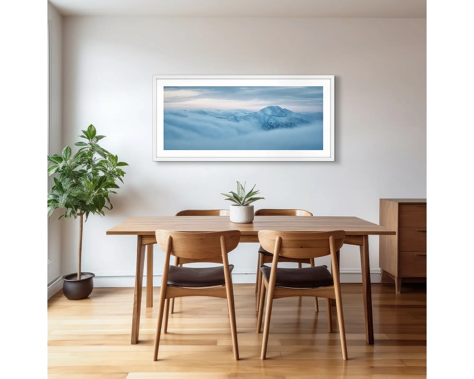 Above it all. Mount Feathertop surrounded by cloud, Alpine National Park, Victoria, Australia.