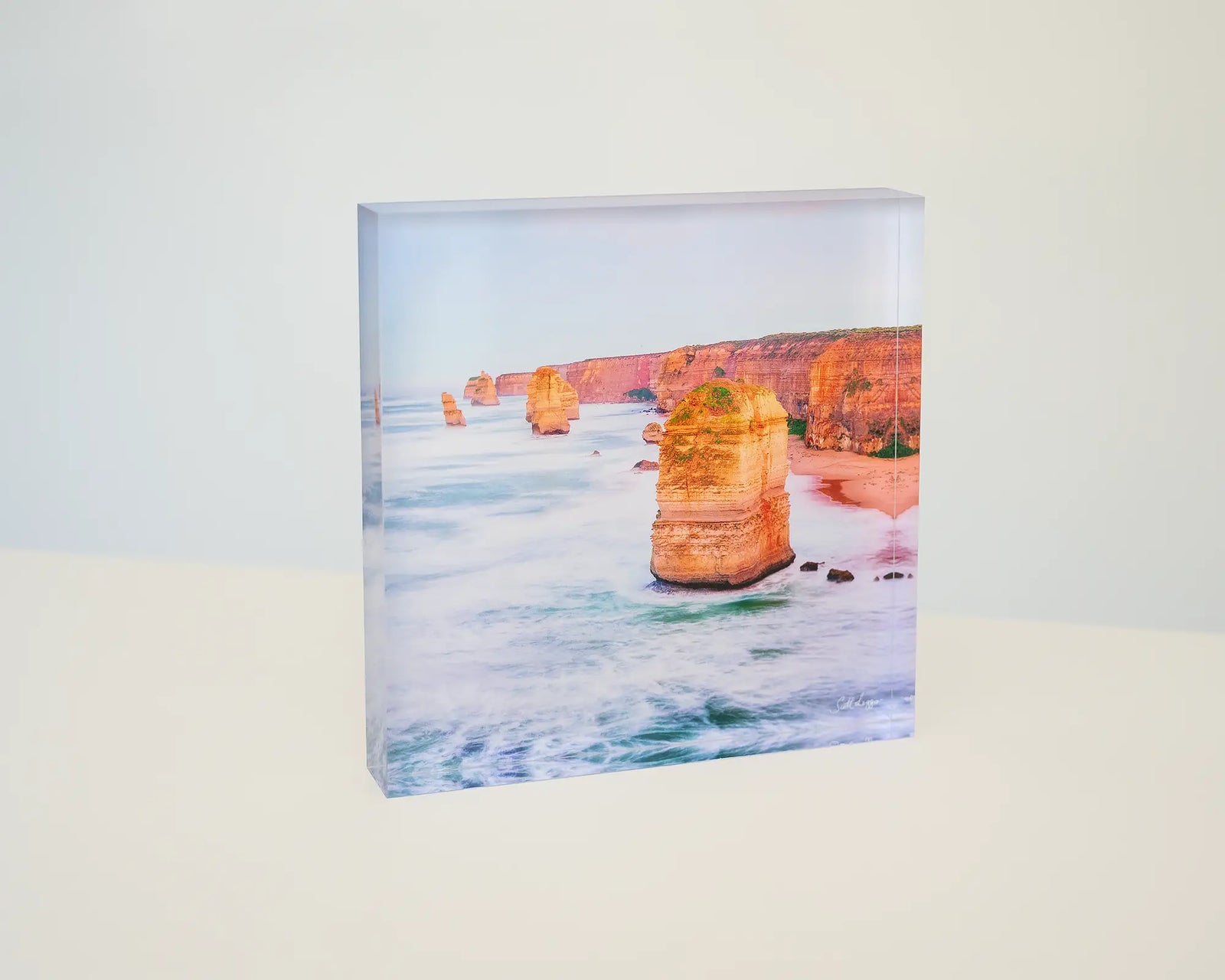 Against The Tide. Acrylic block Twelve Apostles, Great Ocean Road, Victoria.