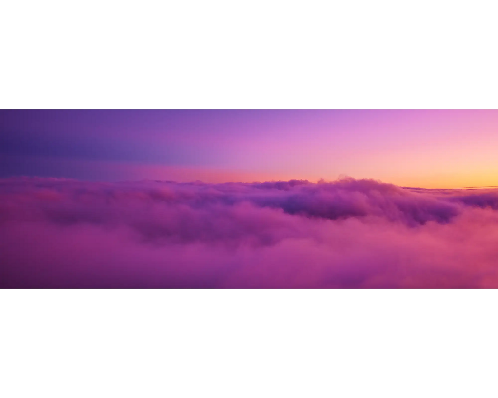 Clouds above mountain peaks in the Alpine National Park, Victoria