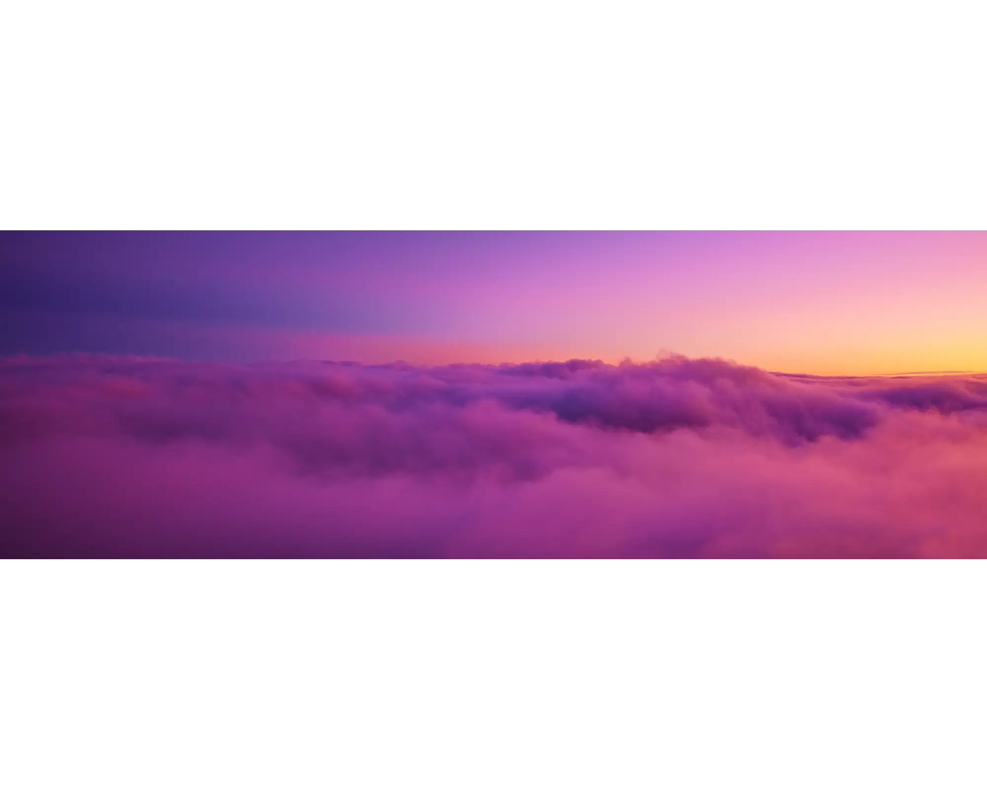 Alone - Fog over mountains at sunset in Alpine National Park, Victoria.