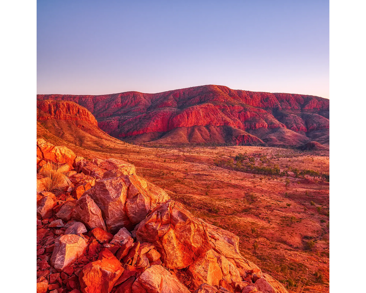 Ancient Dawn - sunrise at Ormiston Pound, West MacDonnell National Park, Northern Territory, Australia.