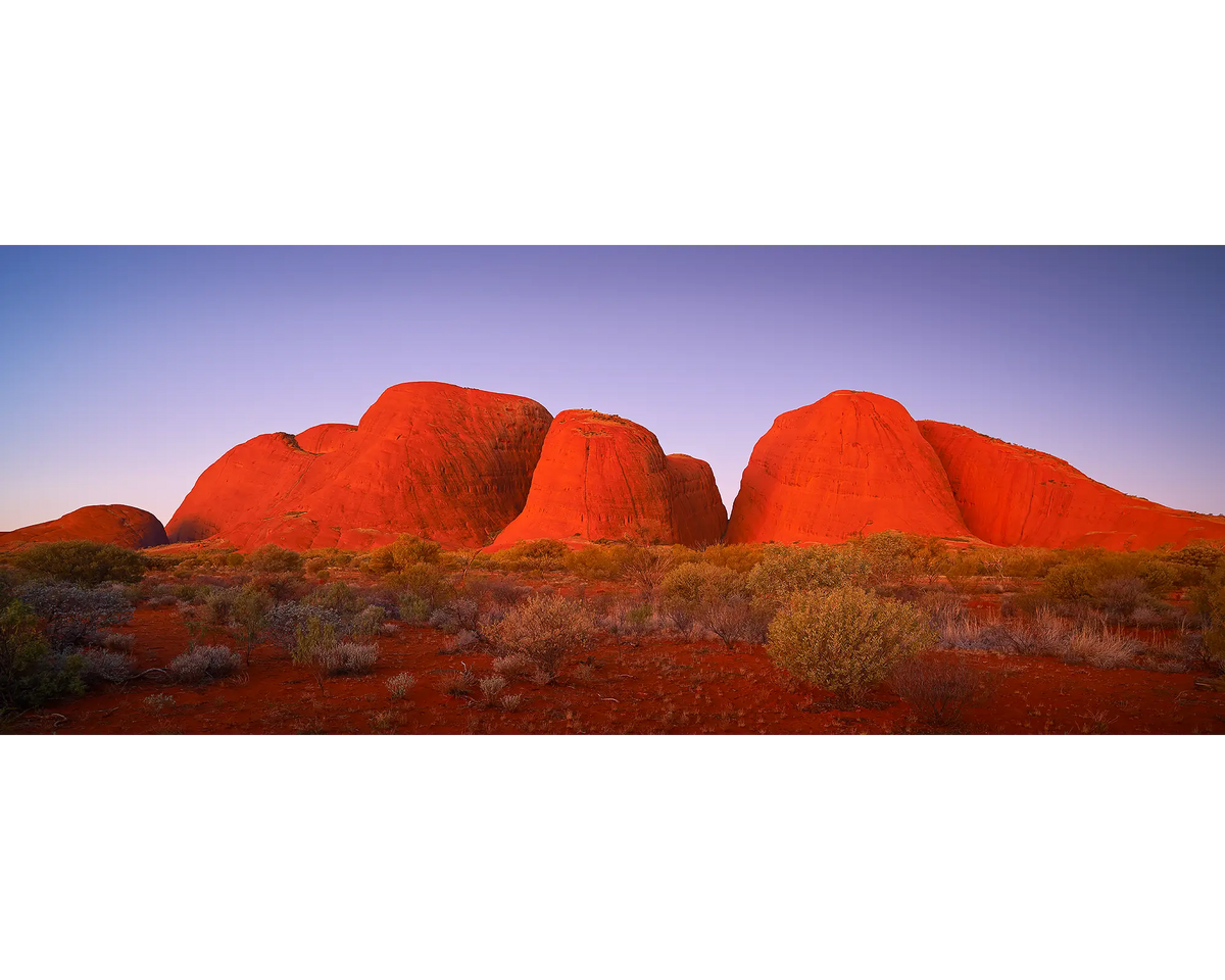 Ancient Land - Sunset at Kata Juta, central Australia, Northern Territory.
