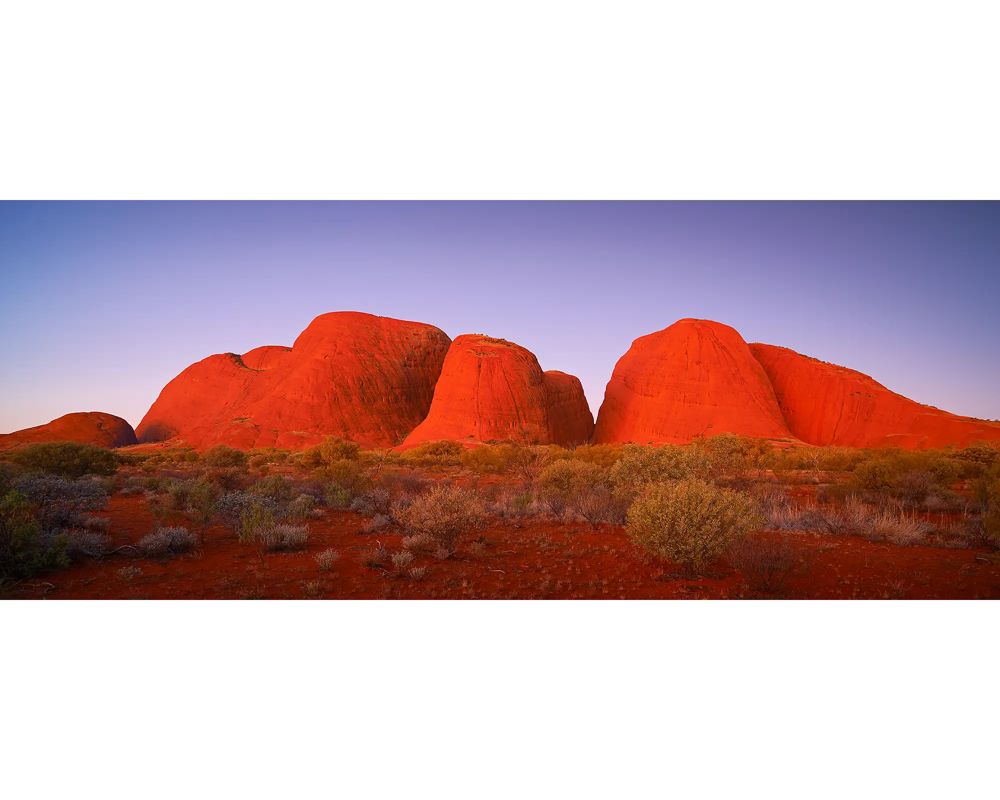 Ancient Land - Sunset at Kata Juta, central Australia, Northern Territory.