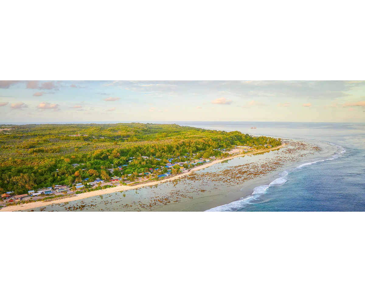 Anetan Awakes. Sunrise at Anetan, Nauru.