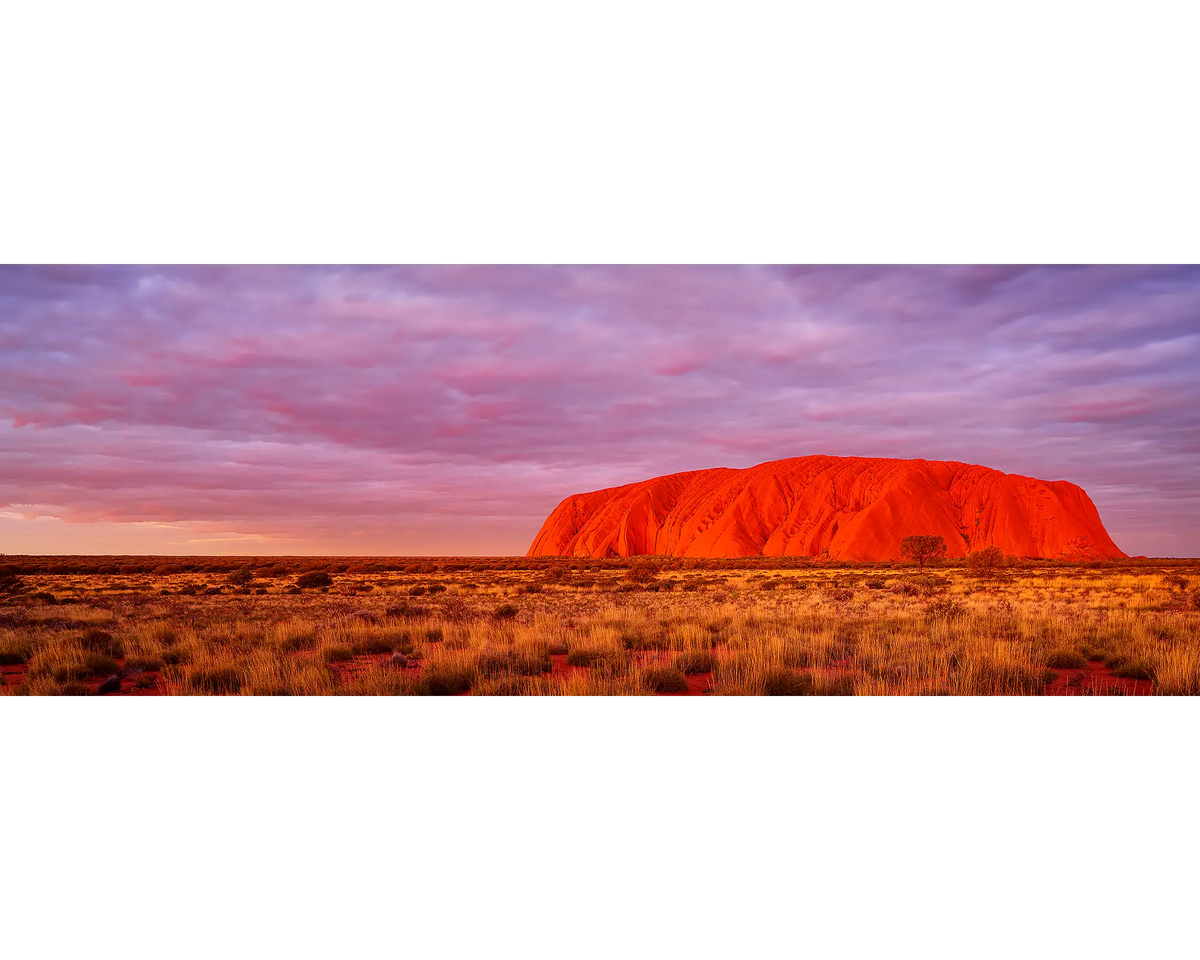 Sunset at Uluru, Northern Territory.