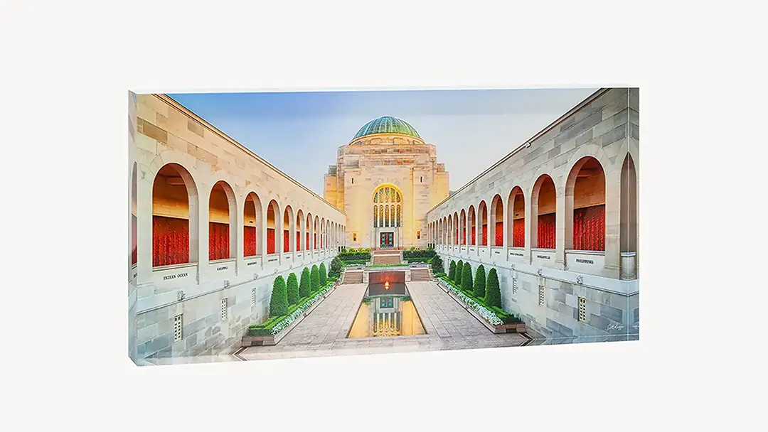 Australian War memorial acrylic block.