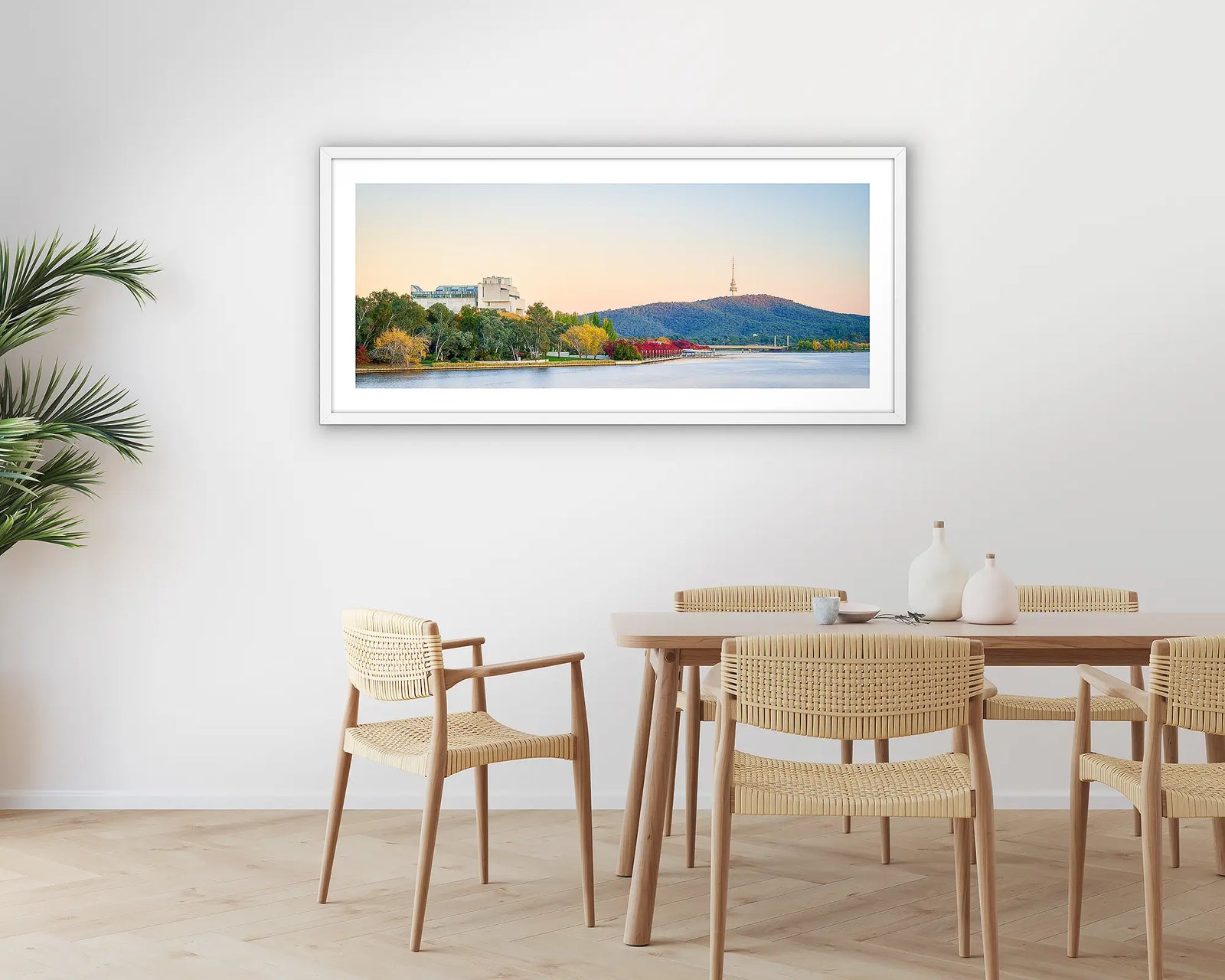 Autumn Arrival. Sunrise over Lake Burley Griffin, Canberra.