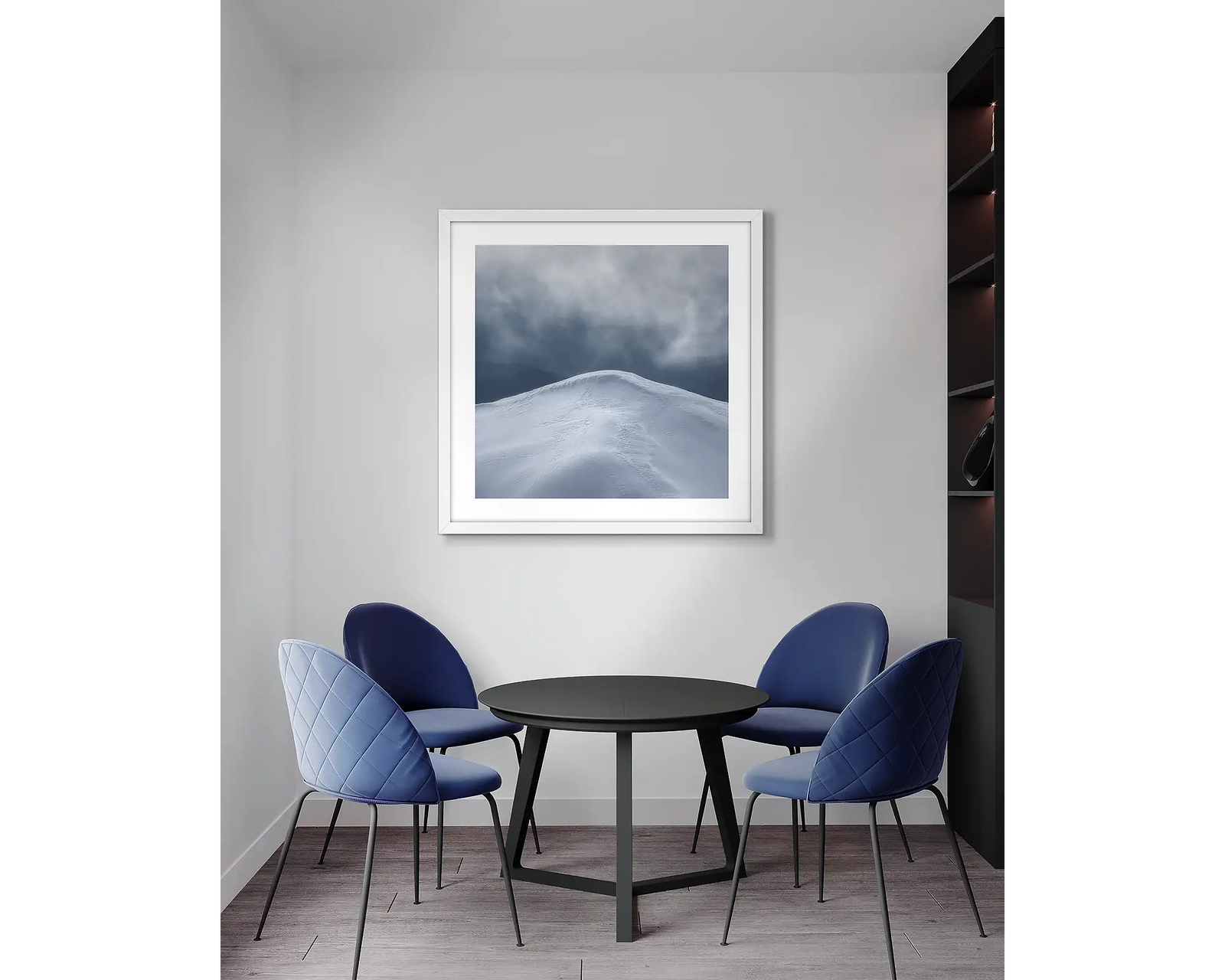 Beyond. Mountain peak with snow, Alpine National Park, Victoria, Australia.