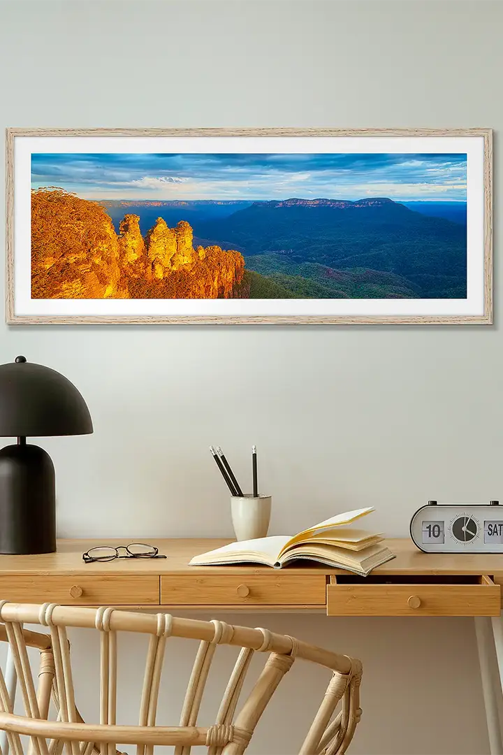 Blue Mountains wall art print collection.