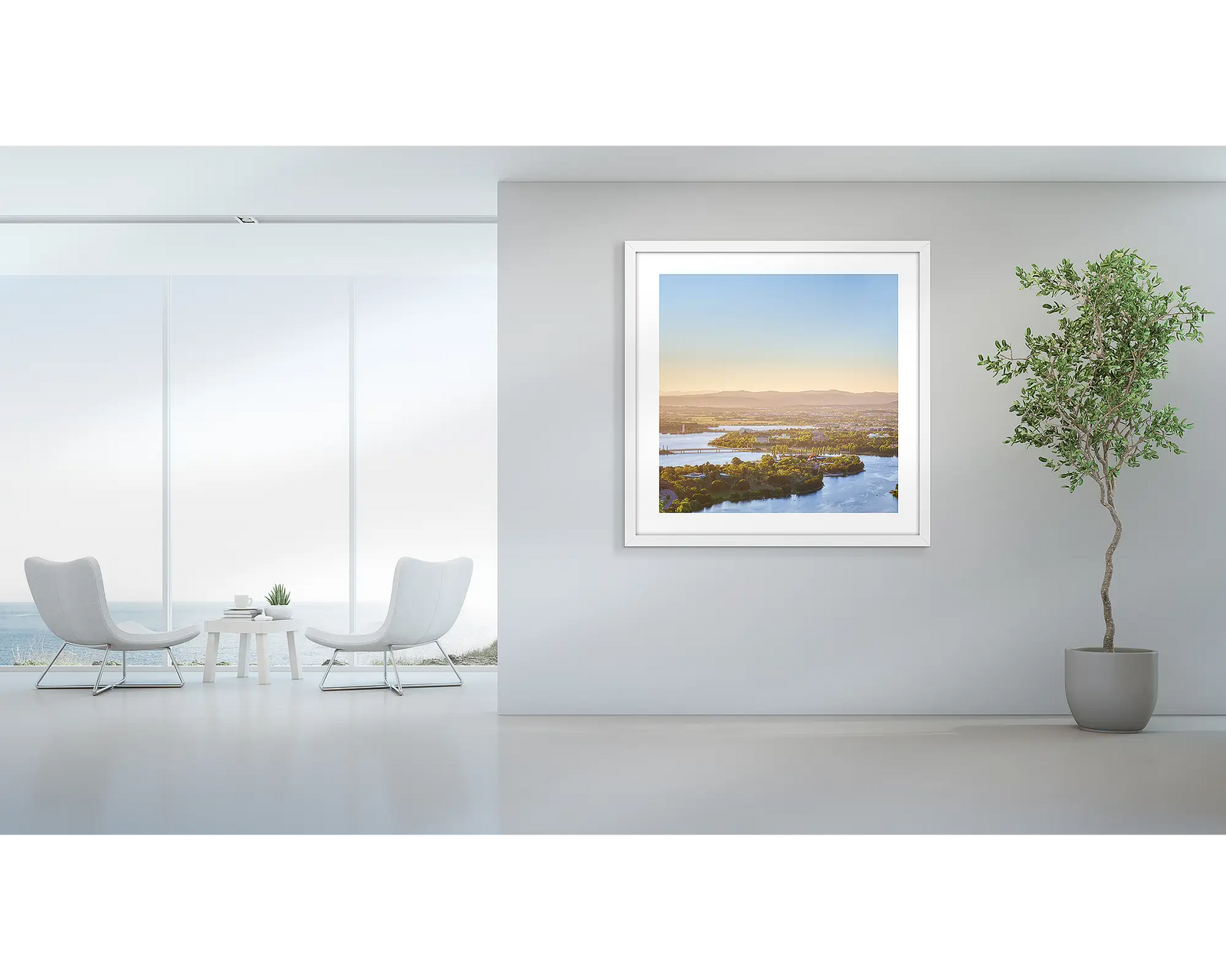 Brighter Days. Sunrise over Canberra and Queanbeyan.