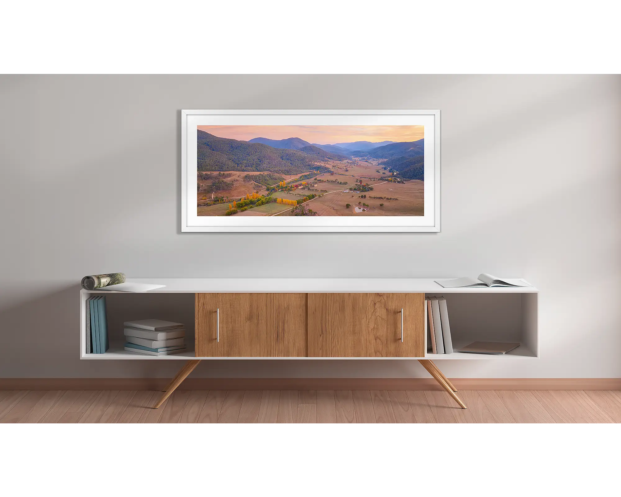 Brindabella Rise. Brindabella Station at sunrise, New South Wales.