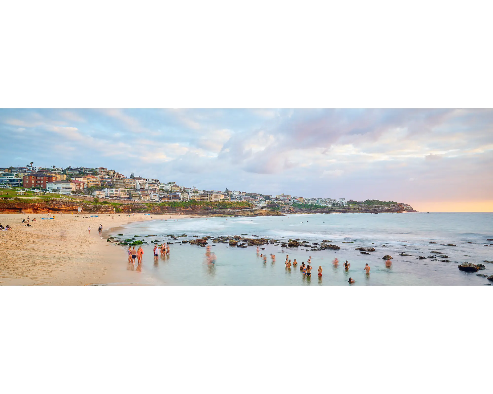 Bronte Gathering. Bronte beach with summers at sunrise, New South Wales.
