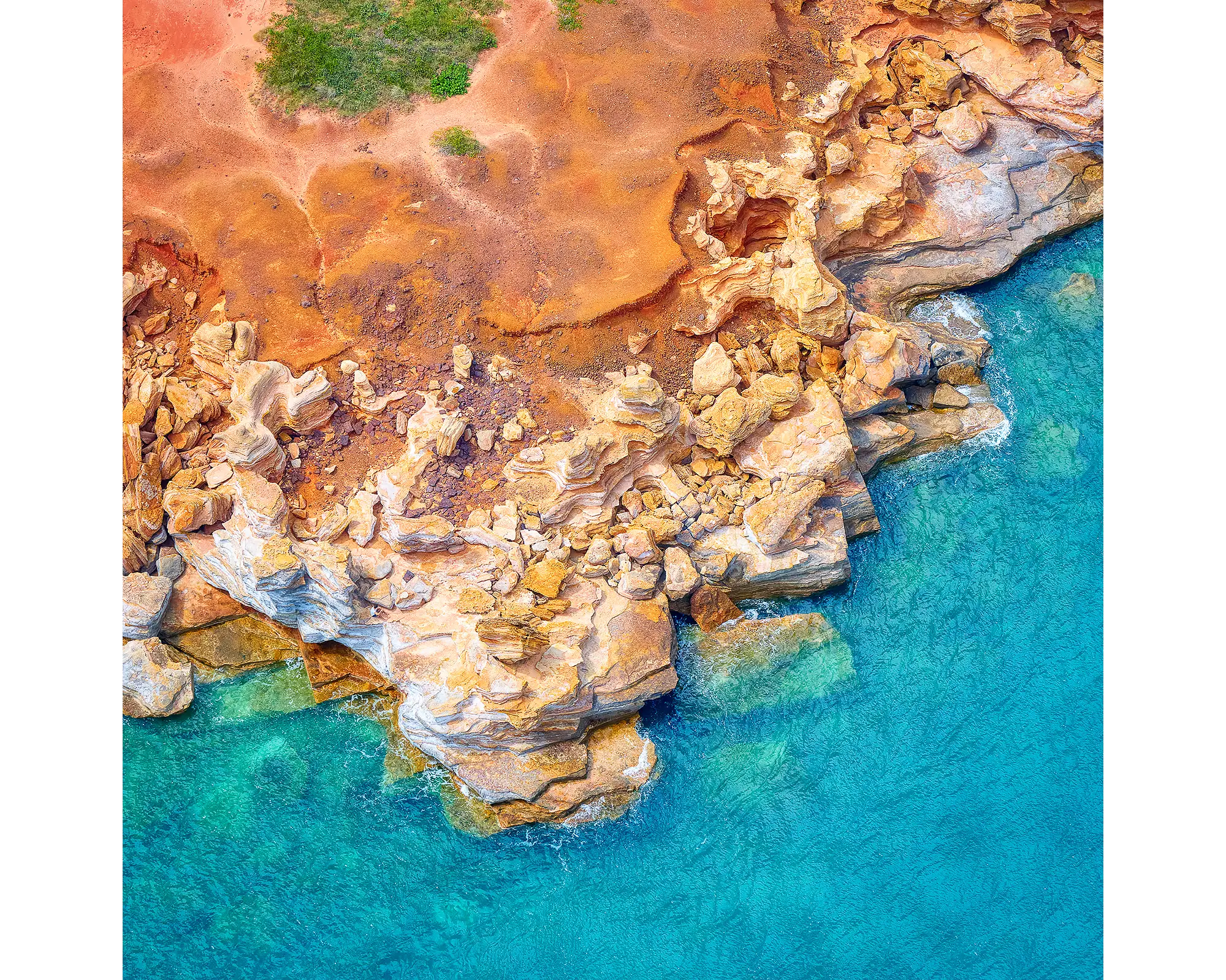 Gantheaume Point viewed from above Broome, Western Australia.