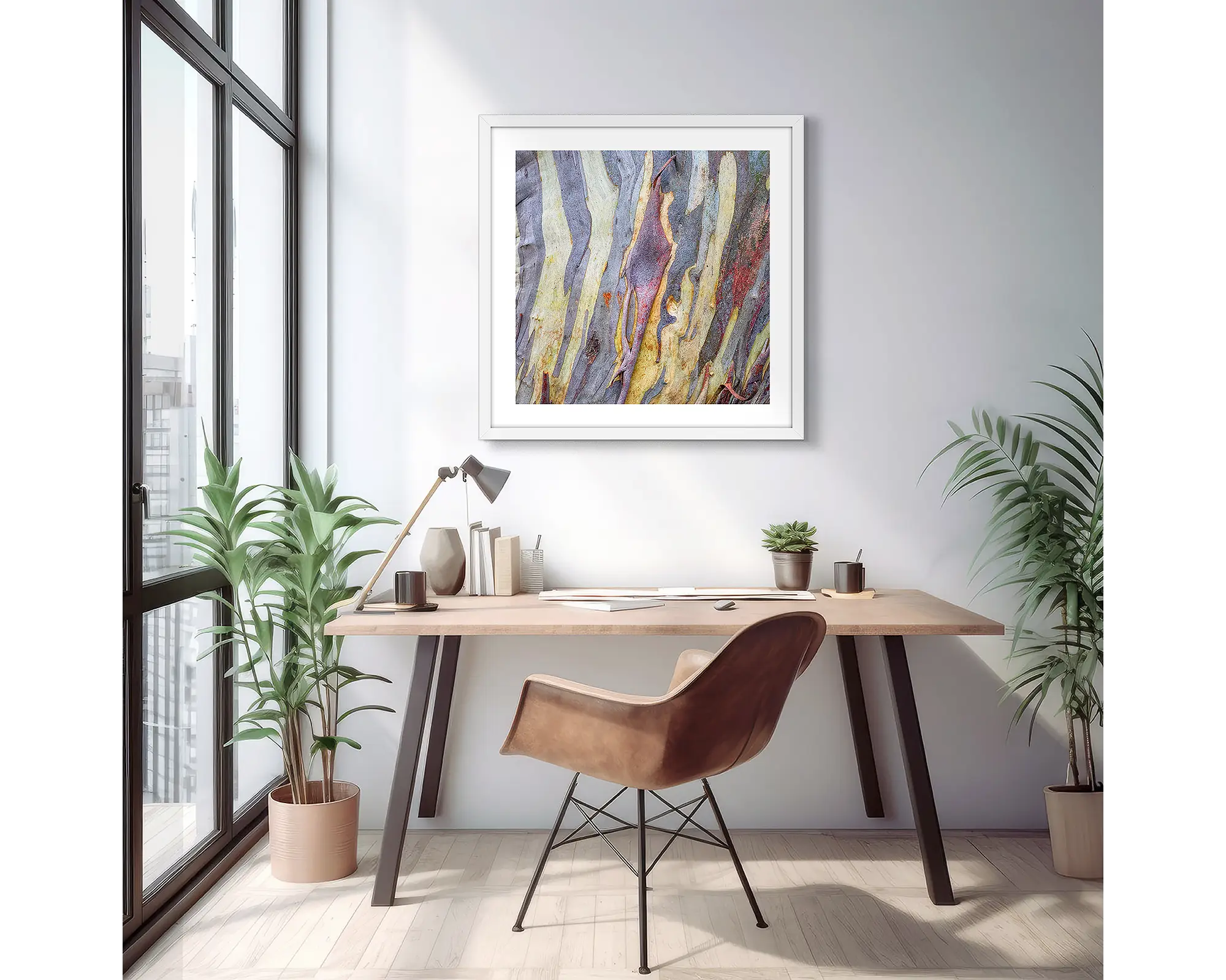 Buller Bark. Patterns and colours of bark on a snow gum at Mount Buller.