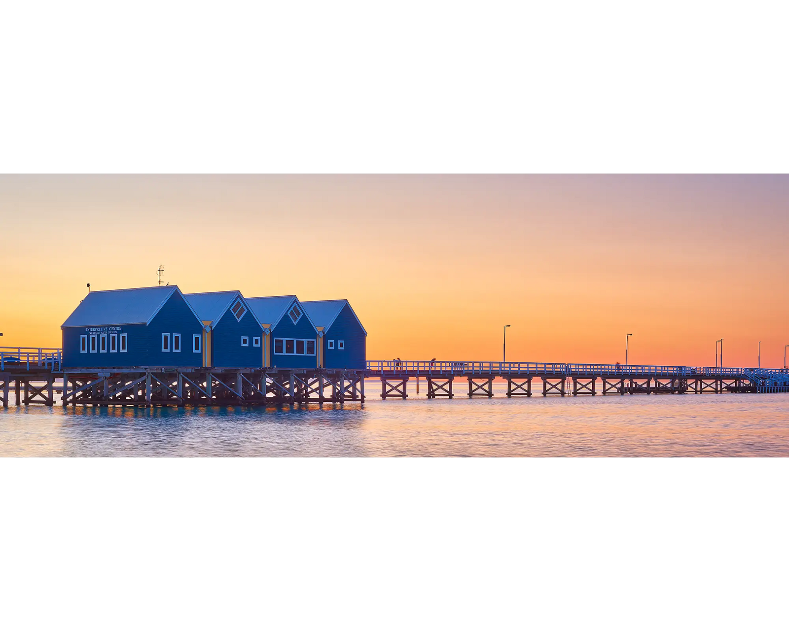 Sunset at Busselton Jetty, Western Australia. 