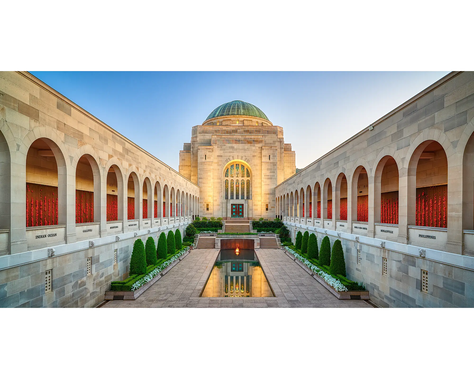 Calm Contemplation - Pool Of Reflection and Roll OF Honour, Australian War Memorial, Canberra