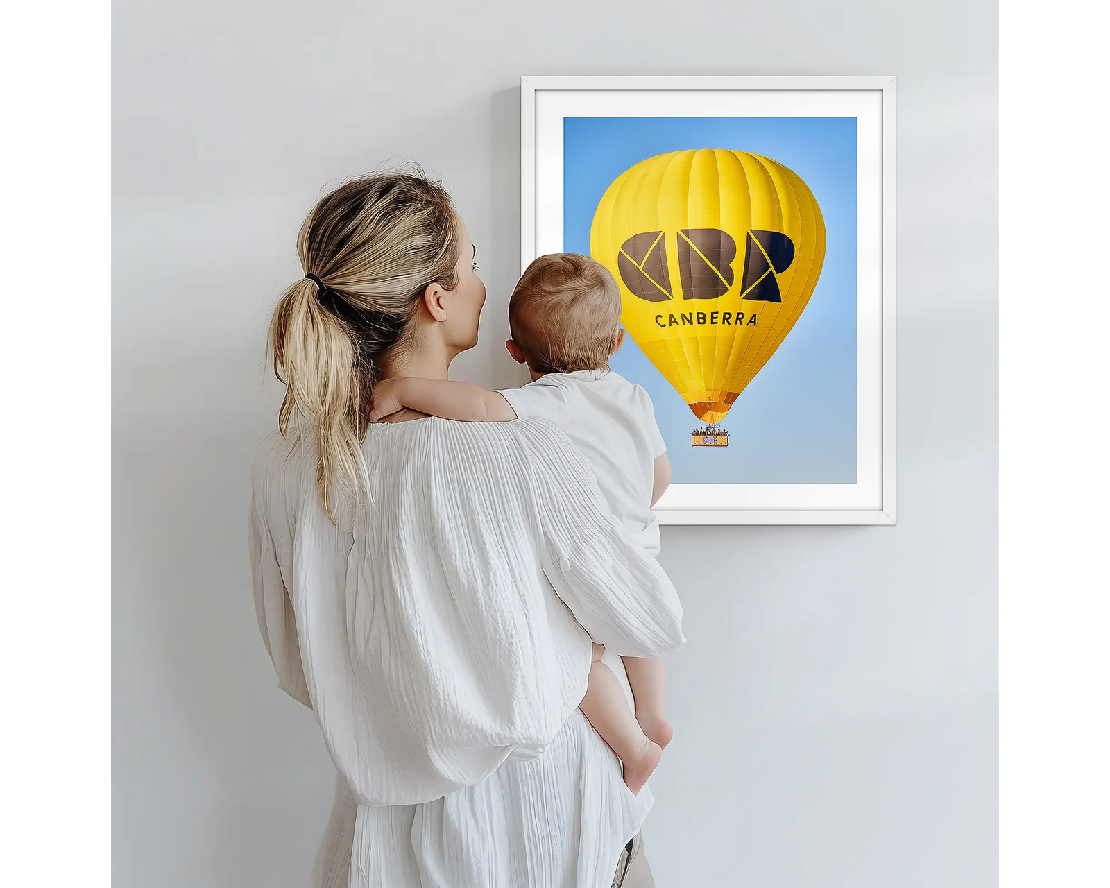 Canberra Bubble. Visit Canberra yellow hot air balloon.