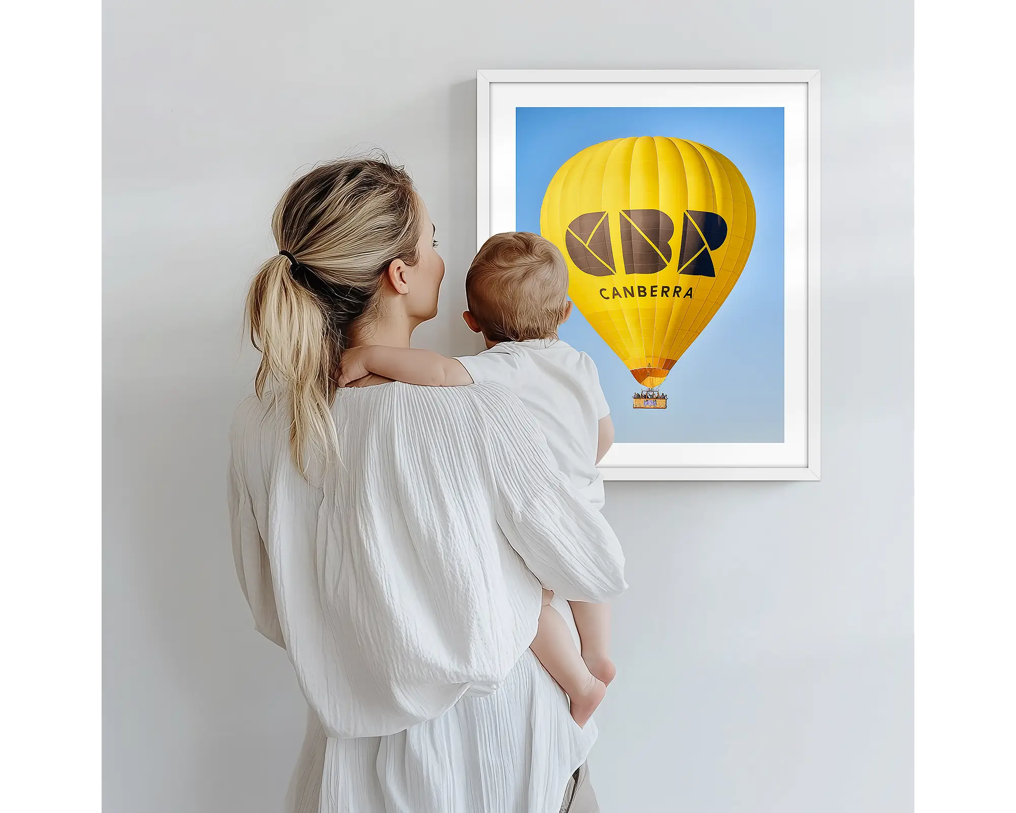 Canberra Bubble. Visit Canberra yellow hot air balloon.