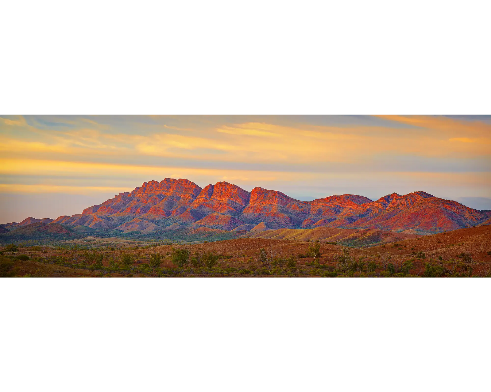 Classic Flinders. Dawn over the Flinders Ranges, South Australia.