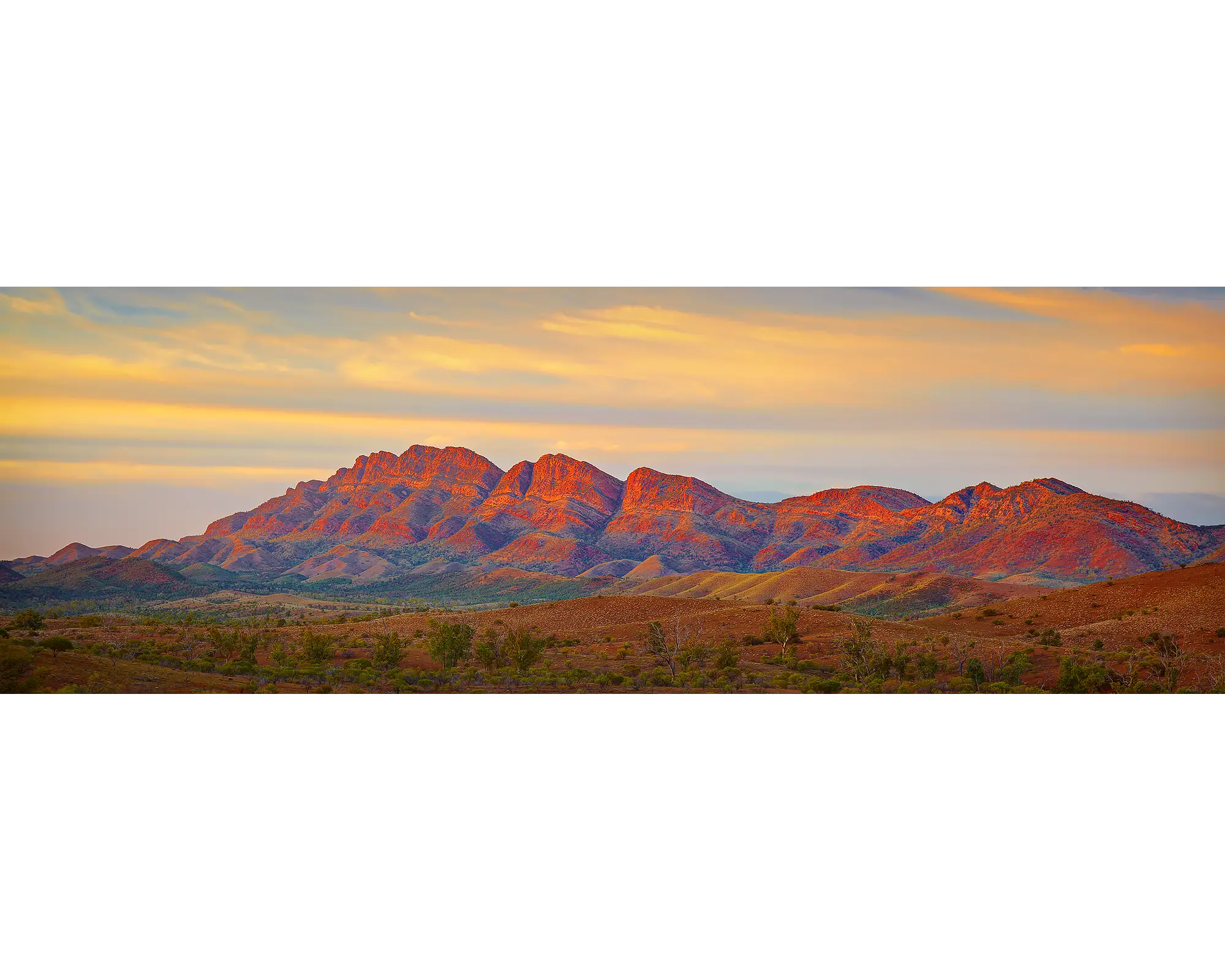 Classic Flinders. Dawn over the Flinders Ranges, South Australia.