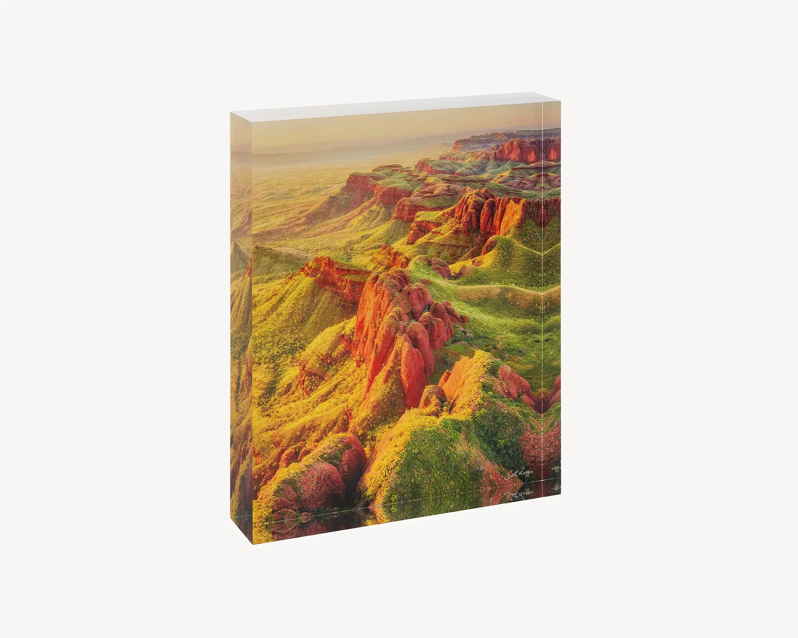 Classic Kimberley. Acrylic block of Ragged Range, Western Australia artwork.