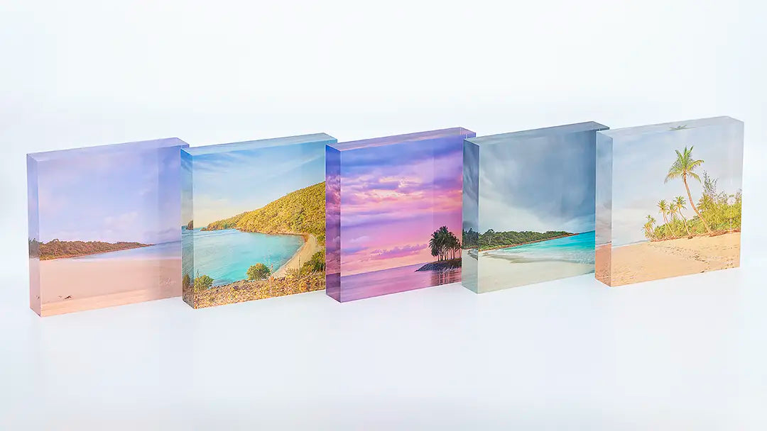Coastal acrylic block collection. Australian Artwork.