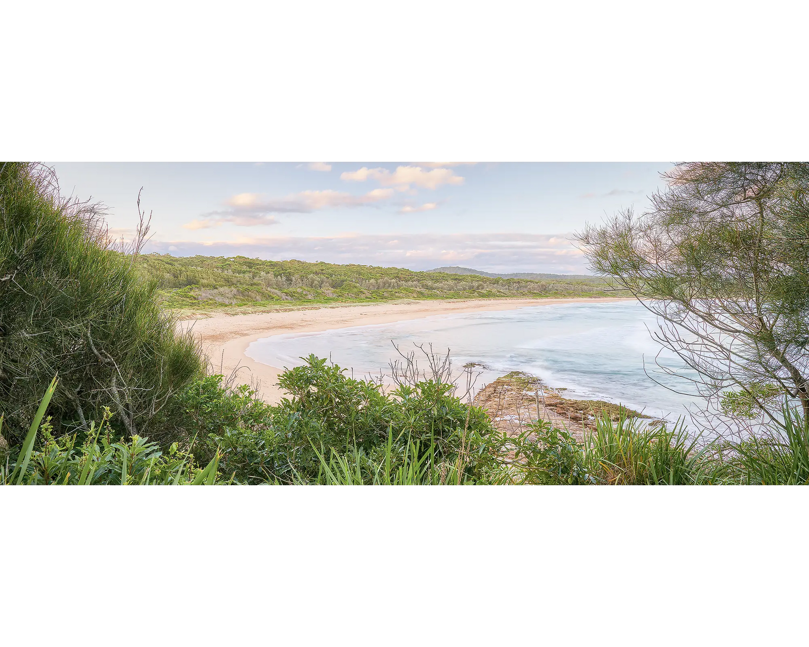 Coastal Retreat. South Durras Beach at sunrise, South Coast, New South Wales.