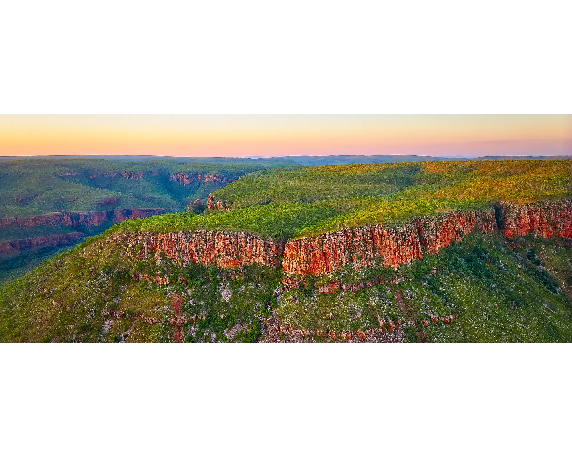 Sunset over Cockburn Range, The Kimberley, Western Australia.