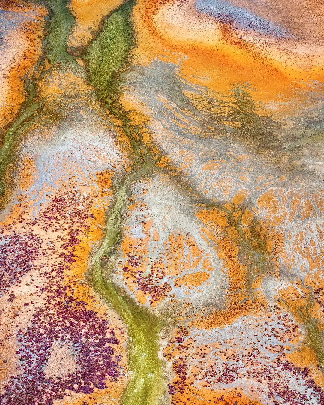 Collision - Tidal patterns, Roebuck Plains, The Kimberley, Western Australia