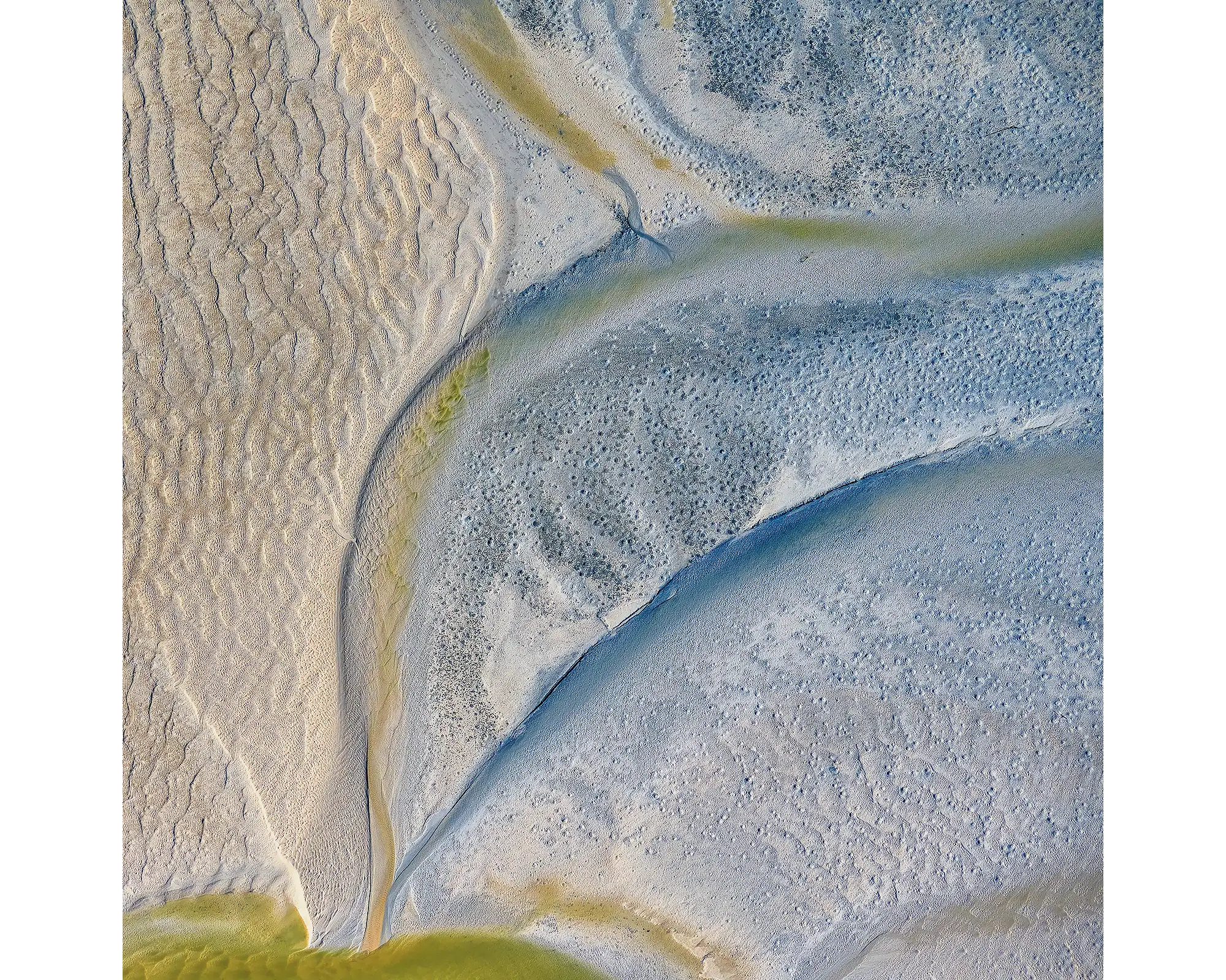 Tidal sands viewed from above, Willie Creek, The Kimberley.