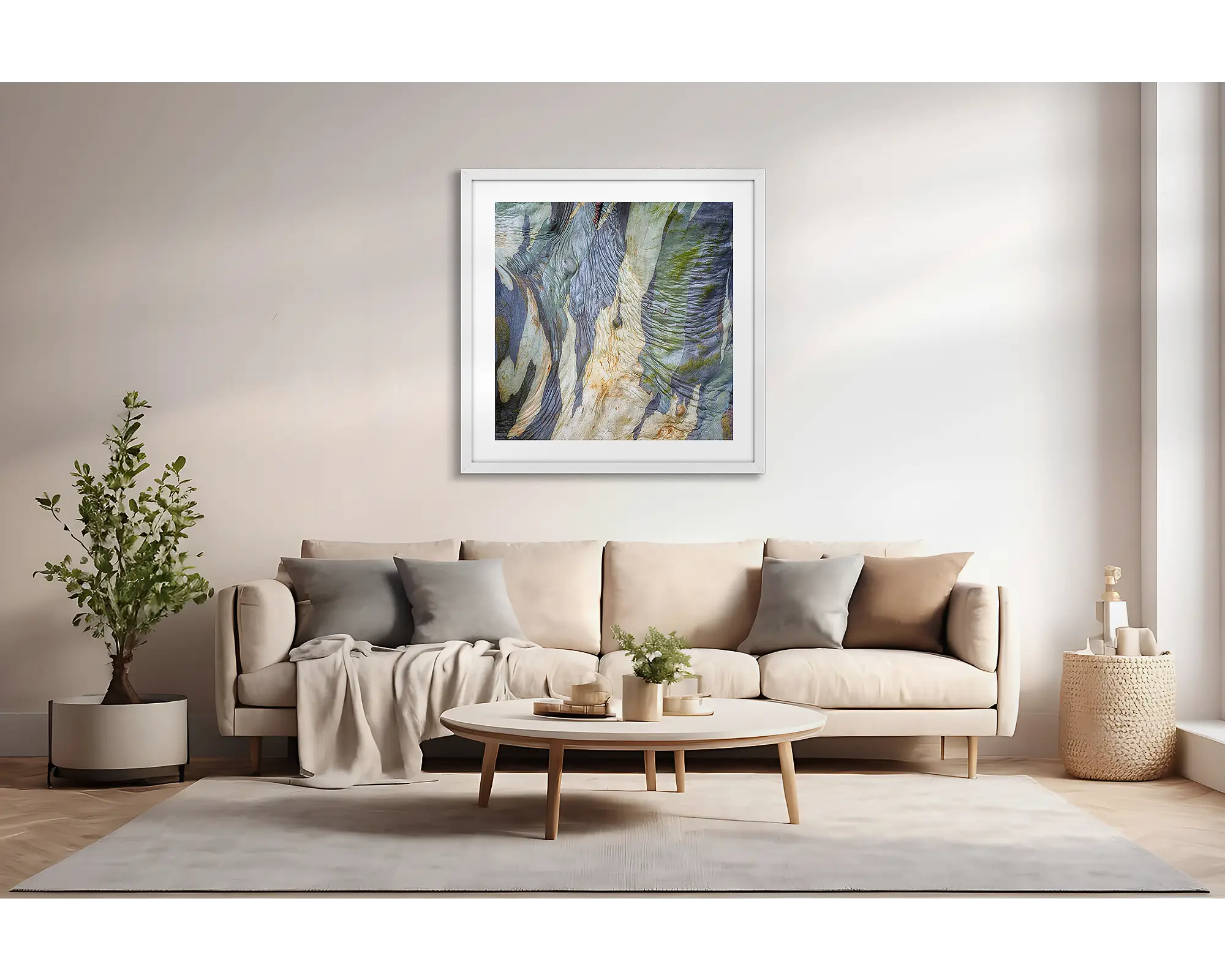 Continuity. Wrinkled bark of a snow gum on Mount Stirling, Victoria.