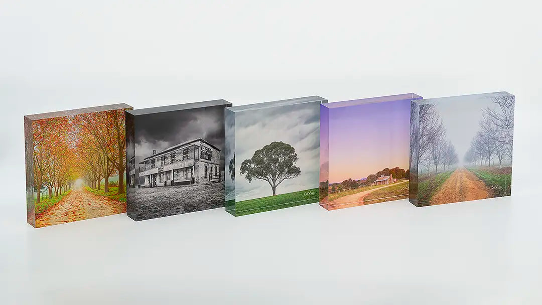 Country acrylic block collection. Australian Artwork.