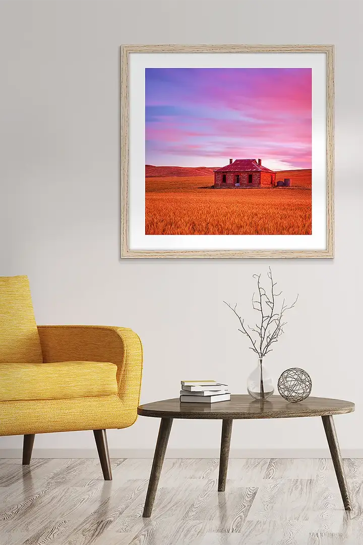 Country wall art print collection.
