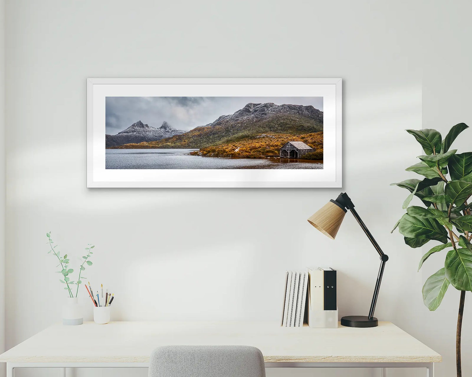 Cradle In Fog. Cradle Mountain Lake St Claire National Park, Tasmania.