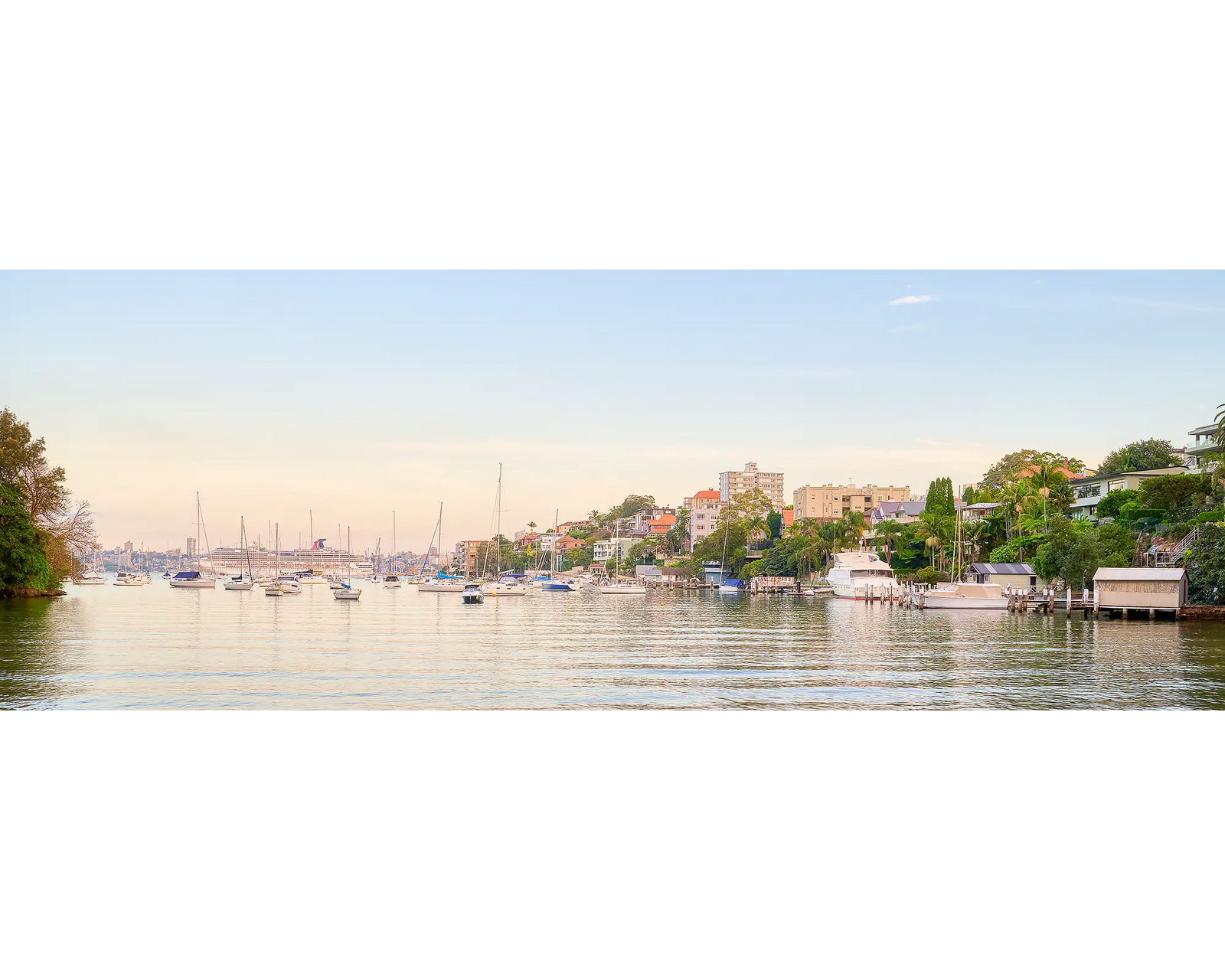 Cremorne Calm. Sunset at Shell Cove, Sydney Harbour.