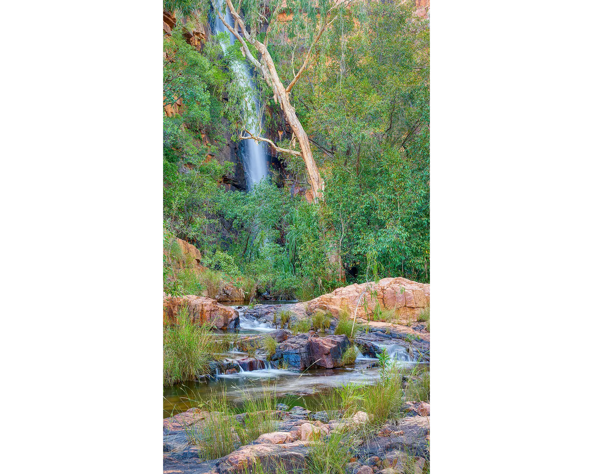 Descent - Amalia Gorge waterfall, El Questro, The Kimberley, Western Australia.