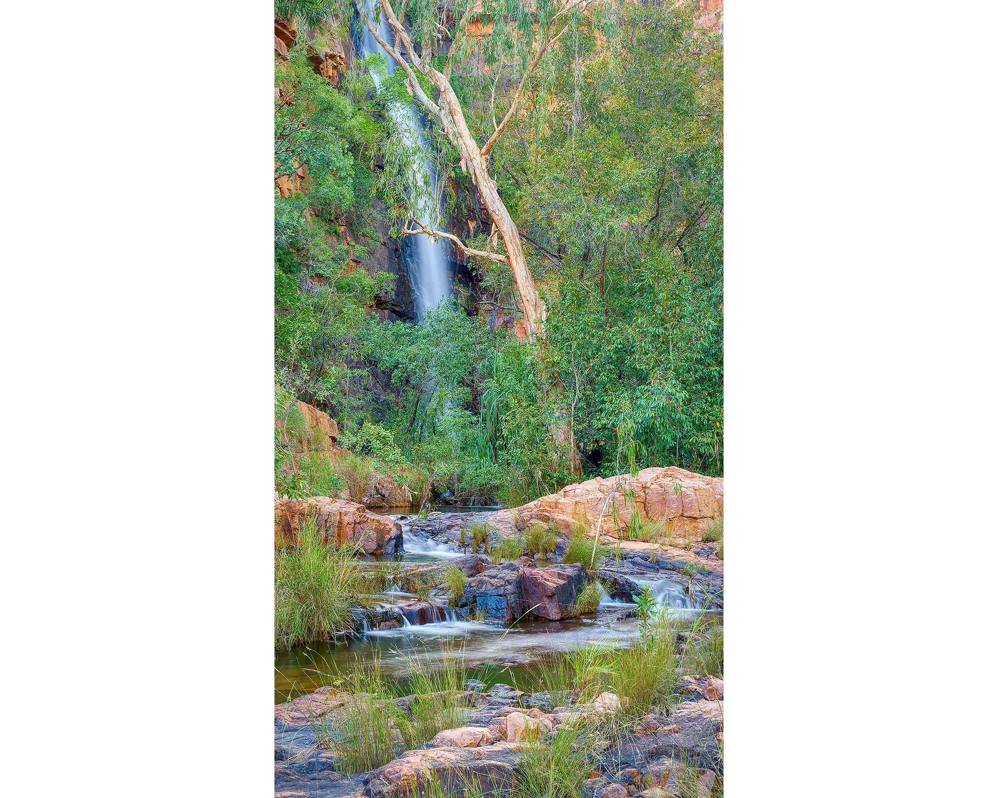 Descent - Amalia Gorge waterfall, El Questro, The Kimberley, Western Australia.