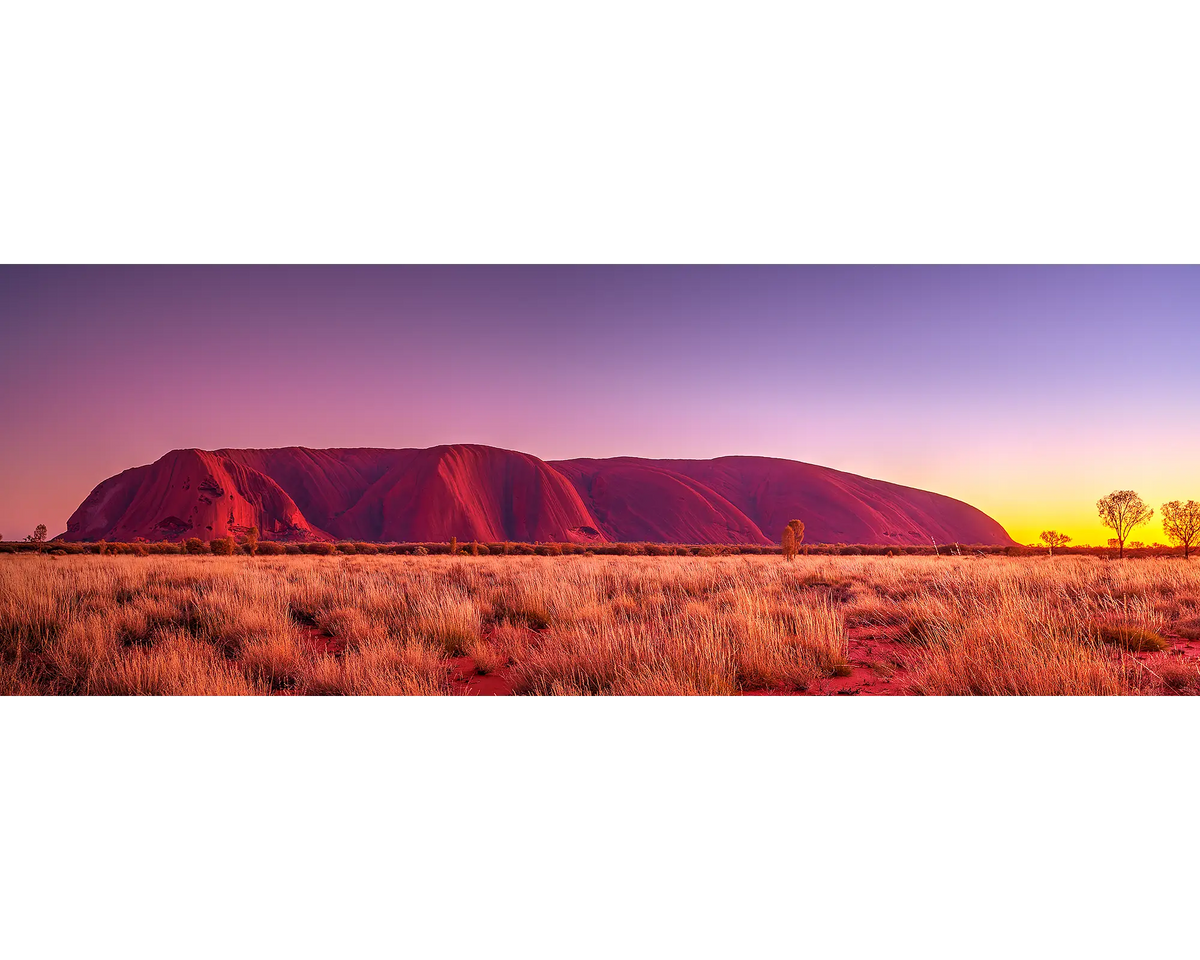 Sunrise over Uluru, Northern Territory. 