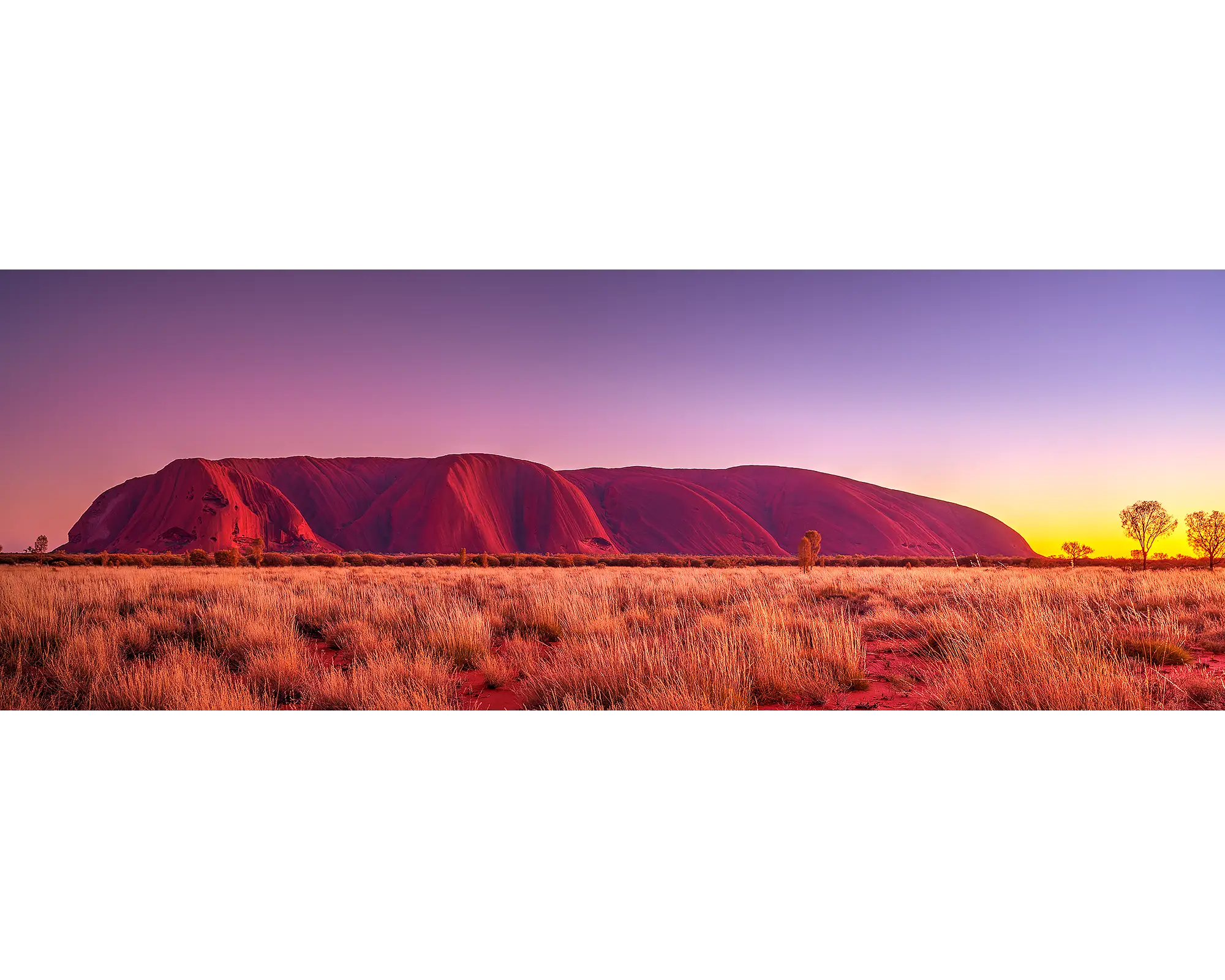 Sunrise over Uluru, Northern Territory. 